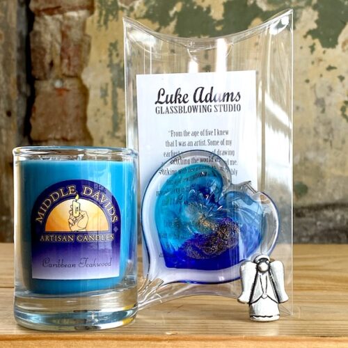 Heart Angel Gift Set:  Blue