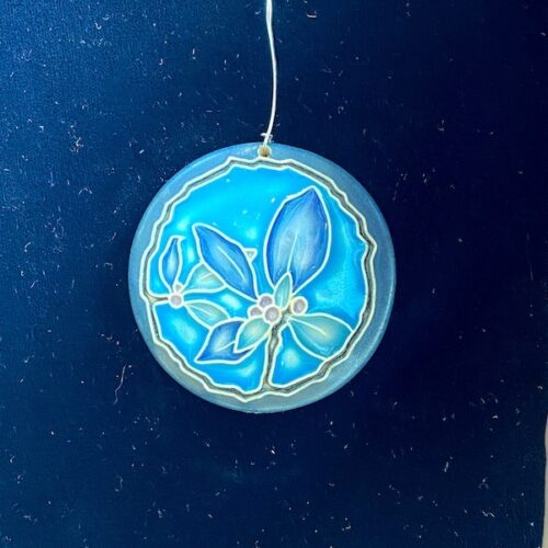 One Acre Ceramics Berry Ornament:  Dark Blue