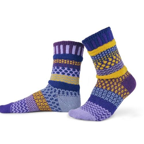 Solmate Purple Rain Crew Socks