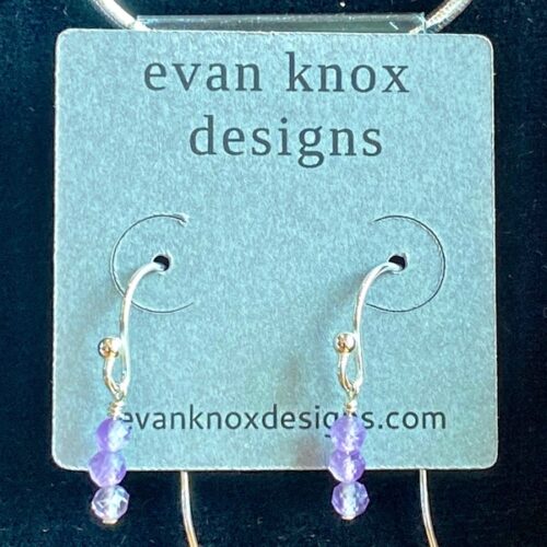 Evan Knox Amethyst Stack Earrings