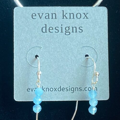 Evan Knox Aquamarine Stack Earrings