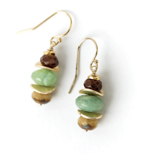 Anne Vaughan Daybreak Chrysoprase Dangle Earrings