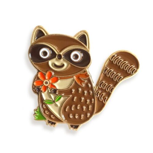 Raccoon Enamel Pin