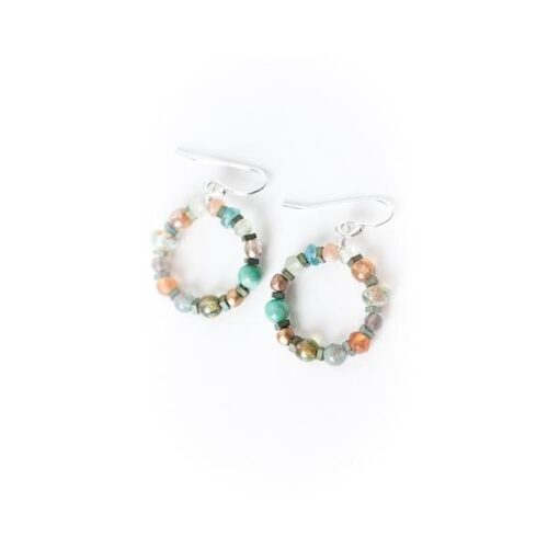 Anne Vaughan Gentle Breeze Gemstone Hoops