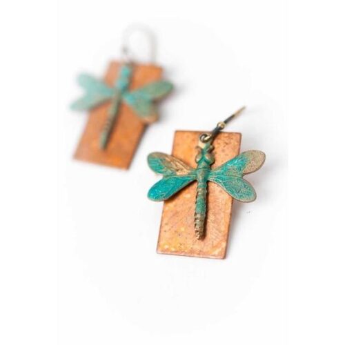 Anne Vaughan Rustic Creek Dragonfly Earrings