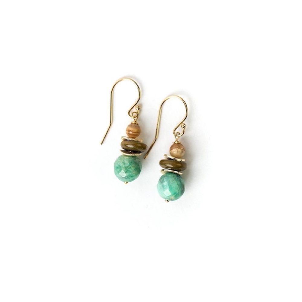 Cornucopia Amazonite Dangle