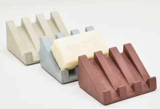 Concrete Draining Soap Dish